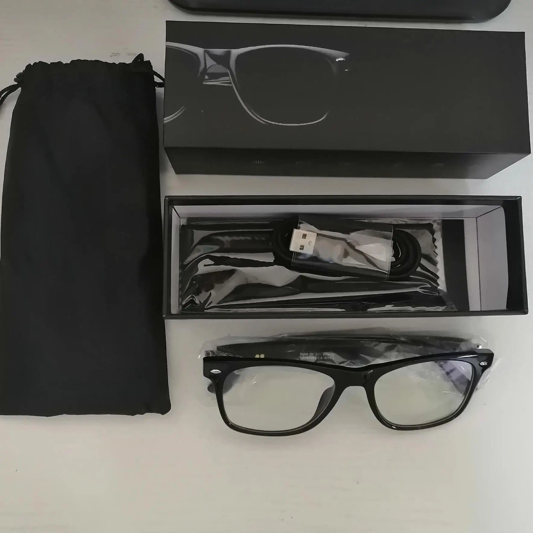 Senbono Smart Glasses - Bluetooth Audio, Transparent Lenses & Mic – Perfect Gift for Tech Lovers!