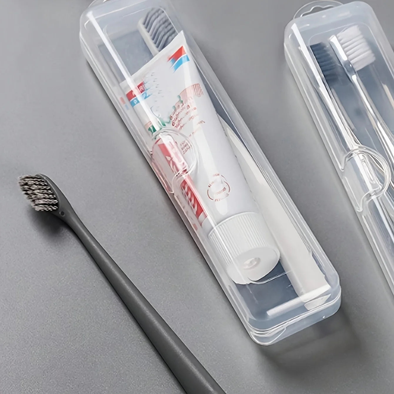 Portable Transparent Toothbrush Box, Paba-Free Breathable Travel Toothbrush Case Storage Travel Toothbrush Case
