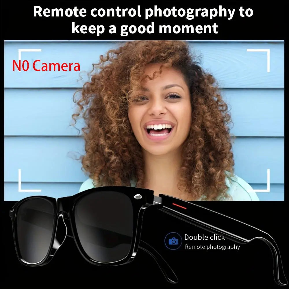 Senbono Smart Glasses - Bluetooth Audio, Transparent Lenses & Mic – Perfect Gift for Tech Lovers!