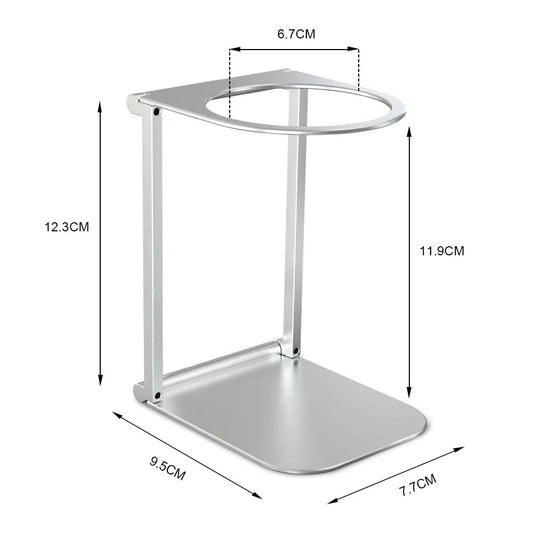 2025 Upgrade Foldable Aluminum Coffee Stand, Portable Adjustable Height Machine Holder Universal for Outdoor Camping