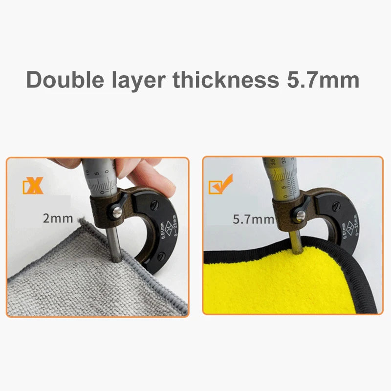 3/5/10 Pcs Extra Soft Car Wash Microfiber Towel Car Cleaning Drying Cloth Car Care Cloth Detailing Car Washtowel Never Scrat
